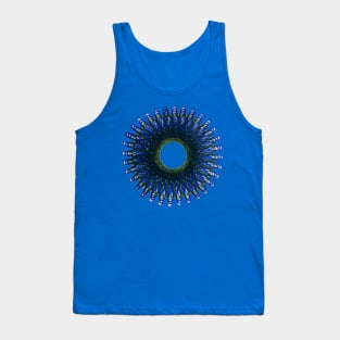 Spirograph Peacock Feather Bloom Tank Top